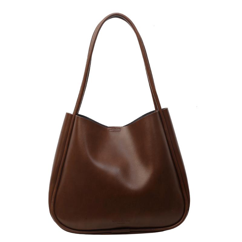 PU lock sewing line ladies shoulder bags basic style fashionable  women's bags