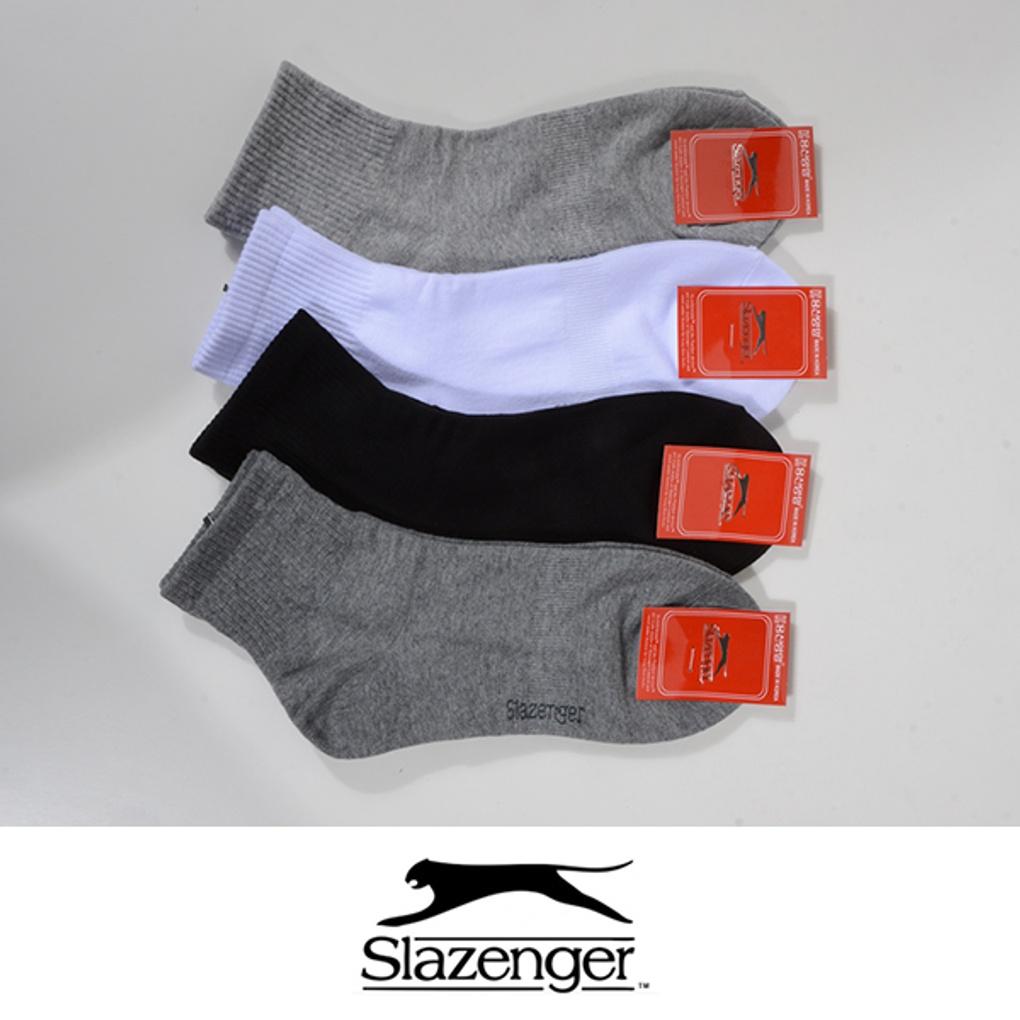 [Slesinger] Basic Color Basic Ladies Plain Minibara Socks 5 pairs (white)