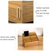 D-86 Office Conference Classroom Mobile Phone Storage Box, Style: 24 Grids (Walnut)