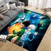 Hunter × Hunter Flannel Pattern Square Carpet,Area Rug,Carpet Rug for Living Room Bedroom Sofa Playroom Decor,Non-slip Floor Mat