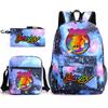 Poppy's Game Time Starry Sky Elementary School Bag Nightmare Animal Large Capacity Backpack Three-piece Set