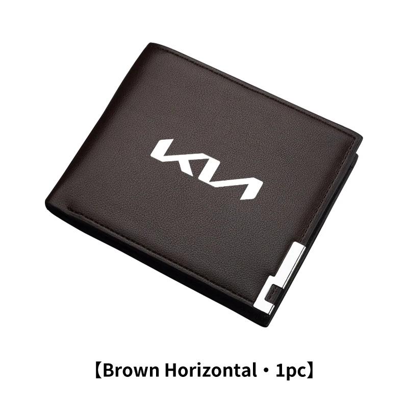 DMWE2 Car Mounted Leather Wallet Credit Card Driver License Holder For KIA Cerato Soul Venga Forte Spectra Sedona Niro Cadenza