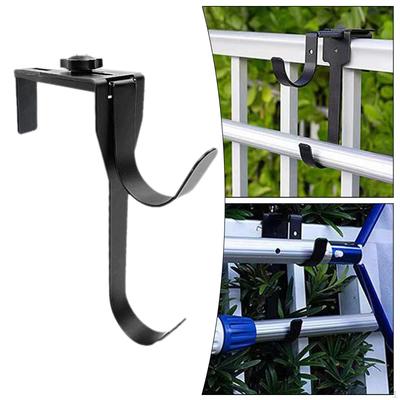 Adjustable Pool Fence Hooks Metal Hanger Multipurpose Brackets Iron Holder Set Hanging Rack for