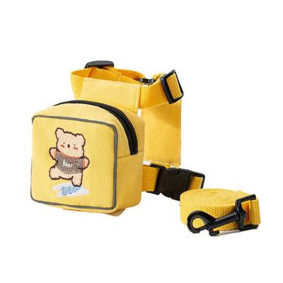 Coleira Arnês Mochila para Filhotes Yogiso, Amarelo