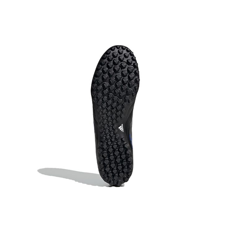 Adidas Goletto 7 VII Lightweight Lace-Up TF (Rubber Studs) Firm Ground Artificial Turf Non-Slip Soccer Shoes Men Soccer Shoes Black Blue FV8705