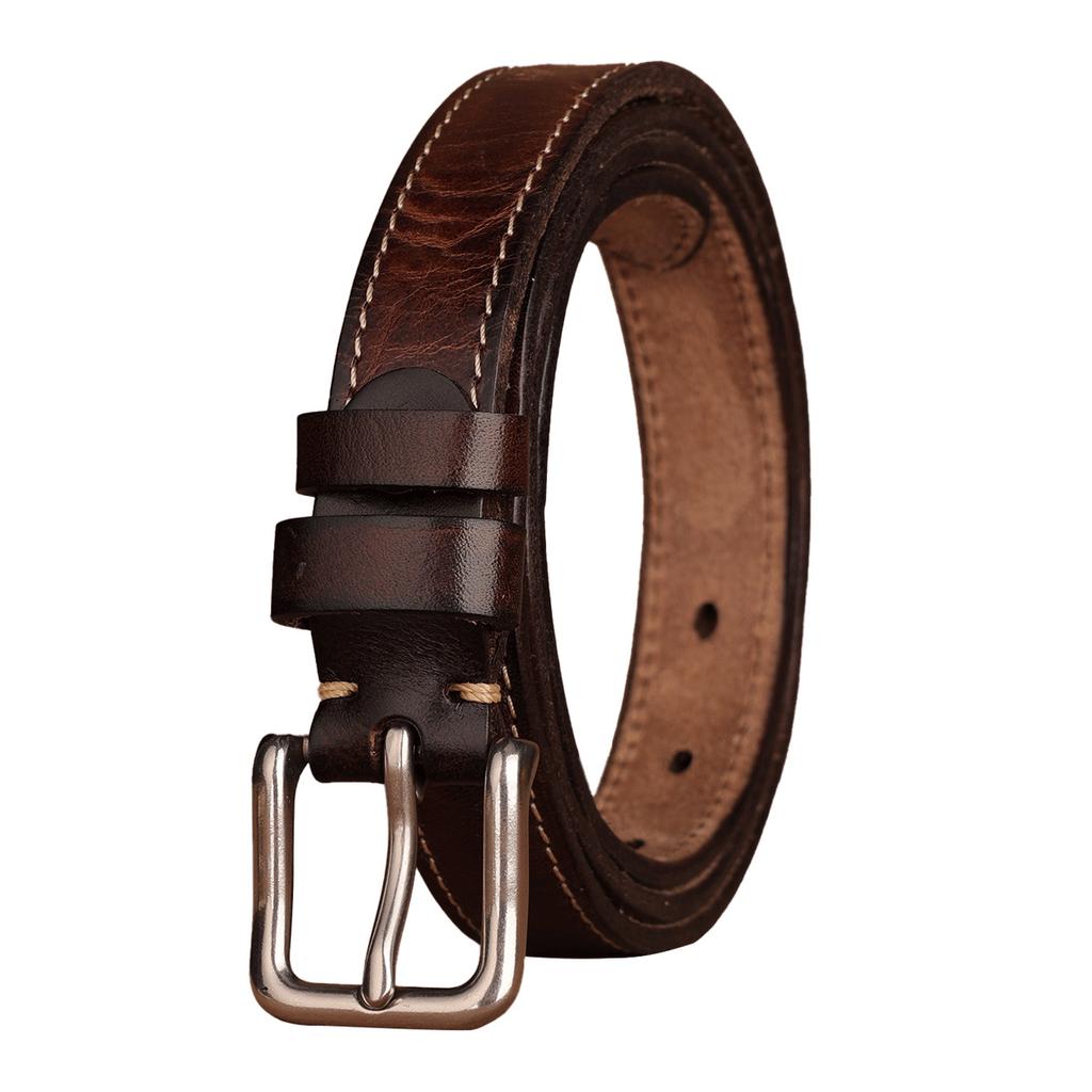 Retro New Belt Men'S First Layer Cowhide Whole Leather Versatile Tree Paste Leather Needle Buckle Belt Middle-Aged And Young Men'S Belt