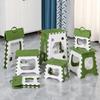 Portable Thickened Plastic Folding Stool - Compact Outdoor Chair for Adults & Kids