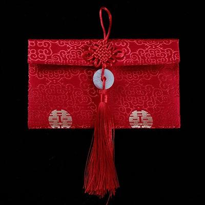 1pcs Chinese Traditional Wedding Birthday 2026 New Year Chinese Wedding Party Gift HongBao Money Bags Red Packets Red Envelope