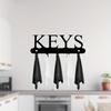 Metal Wall-Mounted Decorative Hanger, 1pc Towel Key Clothes Hanger Organizer, Never Lose Your Keys Again
