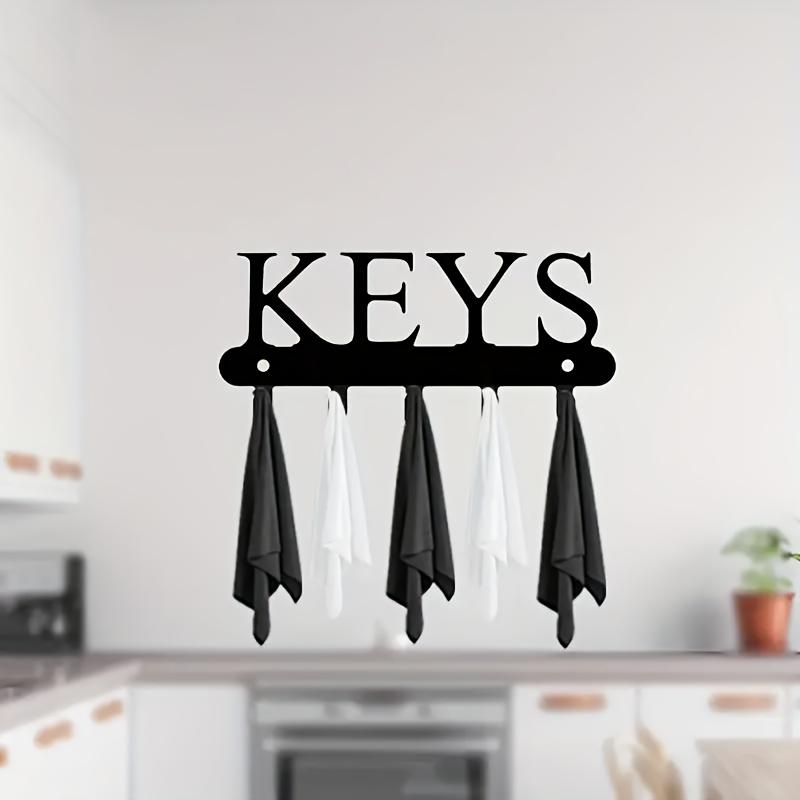 Metal Wall-Mounted Decorative Hanger, 1pc Towel Key Clothes Hanger Organizer, Never Lose Your Keys Again