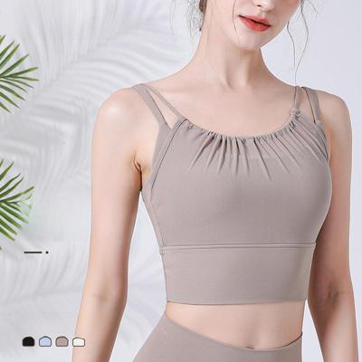 Reggiseno Sportivo da Donna in Rete Top Yoga - Monocoppa Raccoglitore Canotta da Corsa, Abbigliamento Fitness