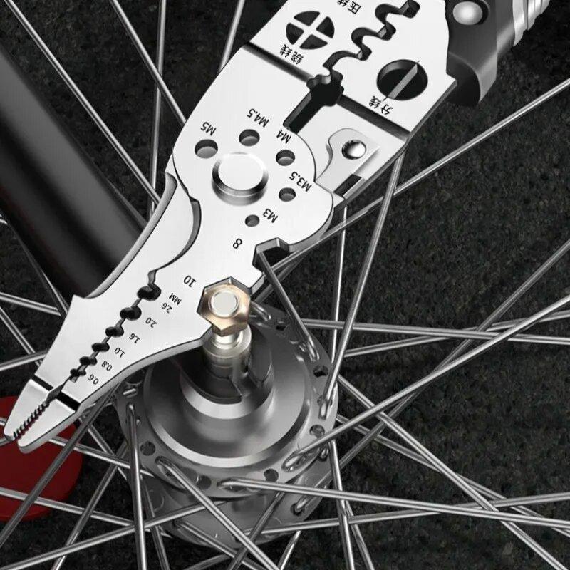 Wire Stripper & Crimper – Manual Multi-Function Pliers for Narrow Spaces, Precision Cable Cutter for 0.8-2.6 mm, Heavy Duty Tool