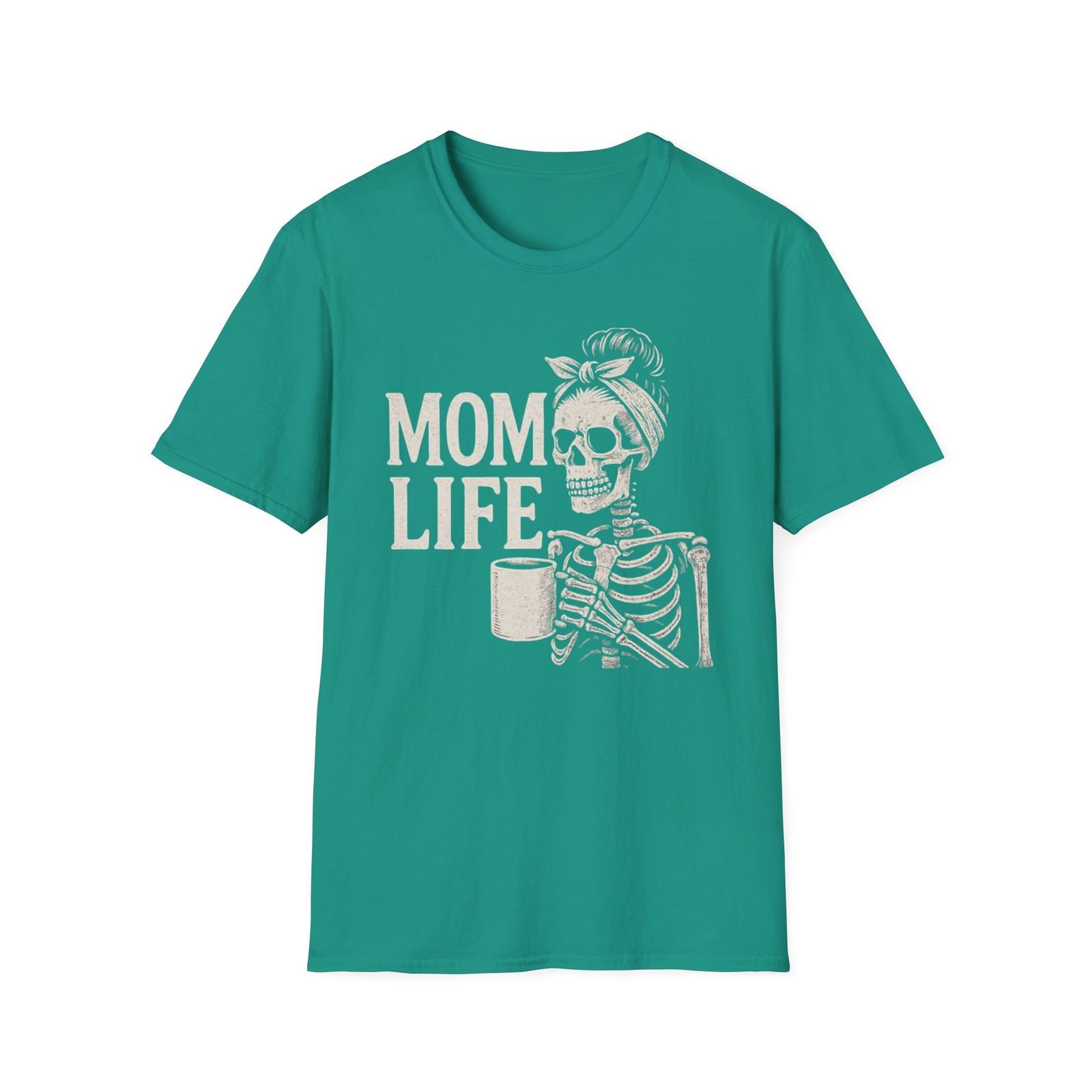 Mom Life Skeleton T-Shirt, Funny Mom Shirt, Gift for Moms, Halloween [...] S разноцветный