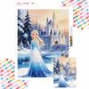 Diamond Painting Elsa Art Painting Set Handmade Cross Stitch DIY Diamond Art Home Bedroom Wall Decor Gift