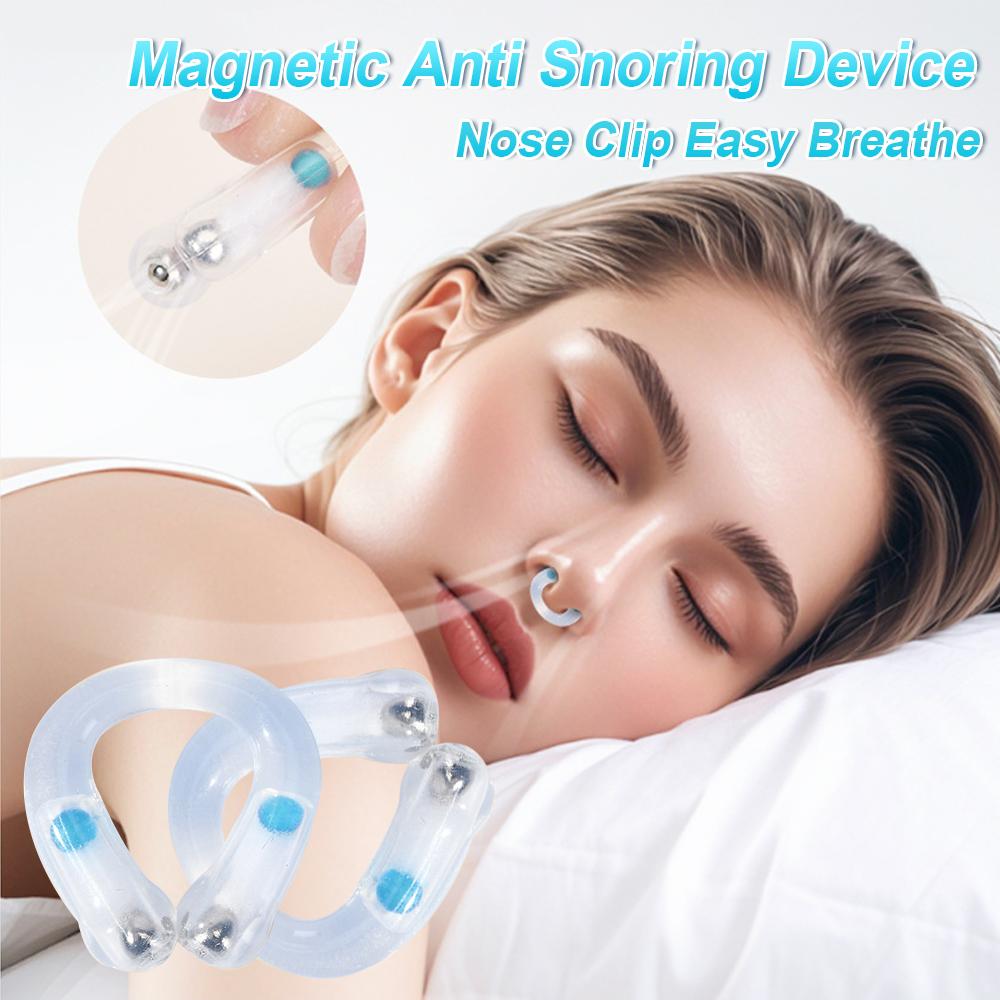 Magnetic Snore Stopper Anti Snoring Device Nasal Dilators Night Easy Breathe Anti Device Stop Snore Nose Clip Anti-Snoring Sleep
