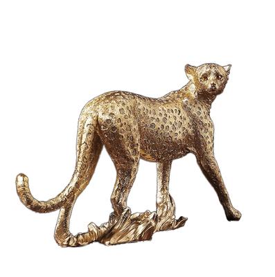 Moderní Jednoduché Kreativní Leopardí Pryskyřičné Řemesla Art Deco Design Drobnosti pro Domácí Kancelář Figurky Zvířata pro Hotel Stolní Desku