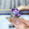 High Quality S925 Best-selling Natural Amethyst Ring High Clarity and Excellent Color Gem Rings Jewelry for Women Jewelry Gift