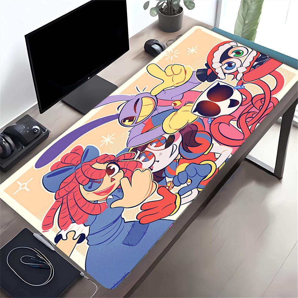 Happy Cartoon Characters Large Gaming Mouse Pad Nonslip Rubber Base Waterproof Desk Mat For Office Pc Laptop