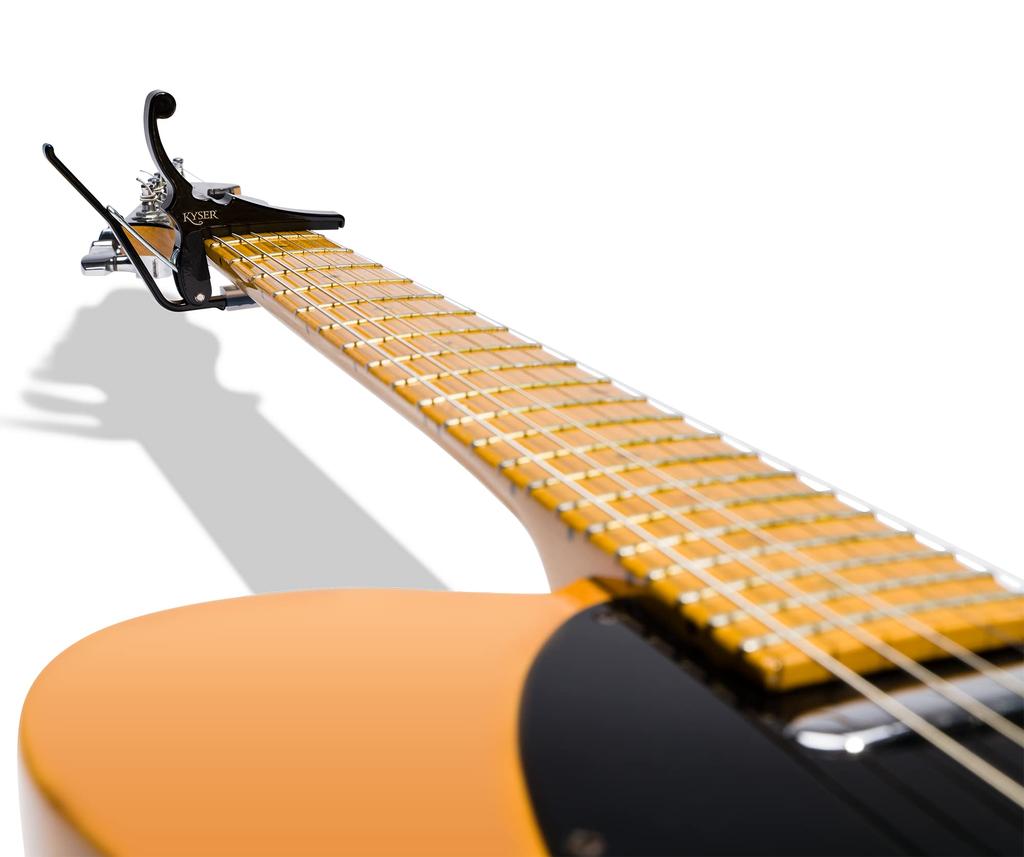 Kyser Quick Change Capo Tast for Electric KGEB Guitar, Black,