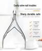 D07 Stainless Steel Cuticle Scissors & Nail Clippers Set - Oblique Mouth for Salon-Quality Nail Care