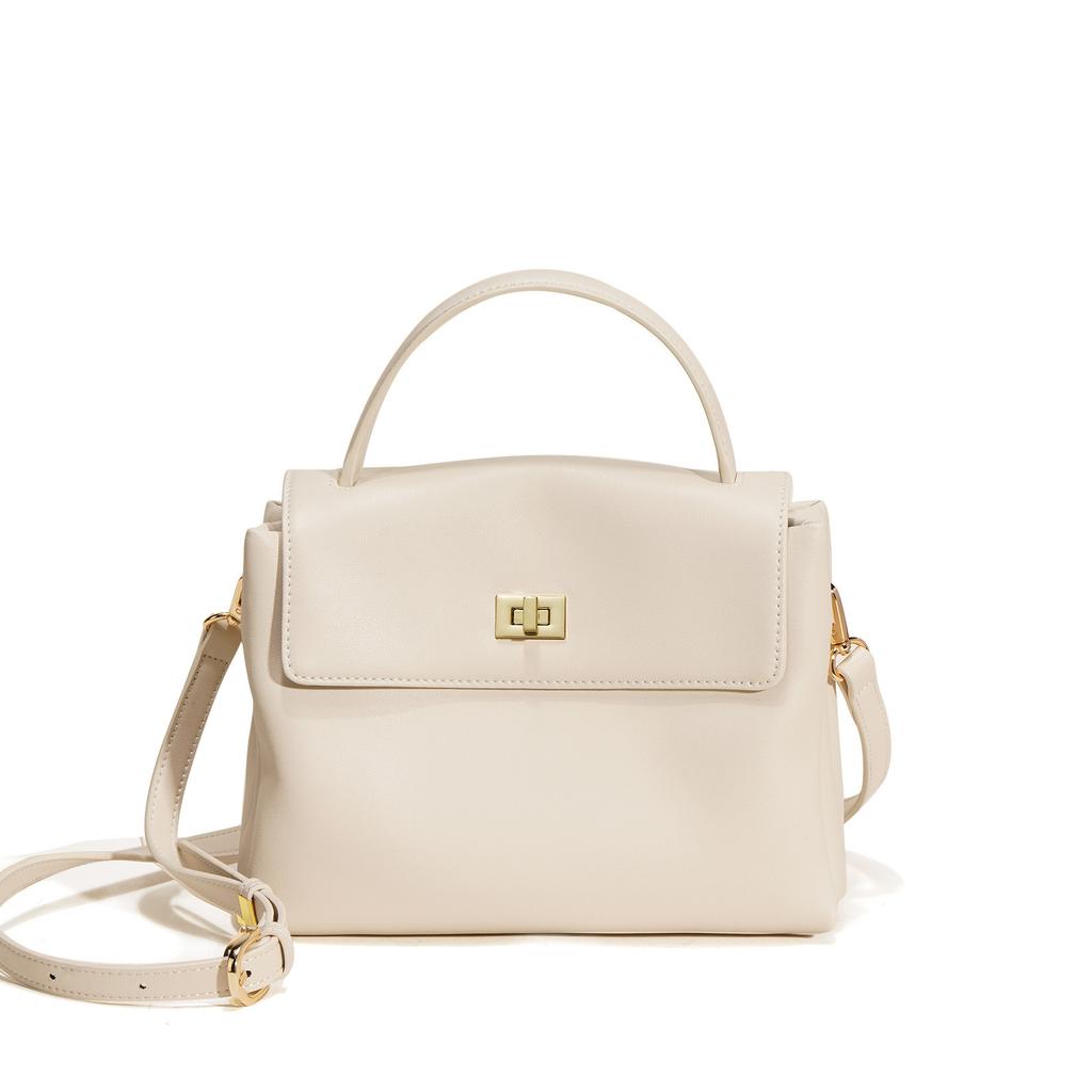 2025 New Leather Design Niche Messenger Women's Fashion Versatile Mailman Bag Medium Shoulder Bag Retro Small Square Bag