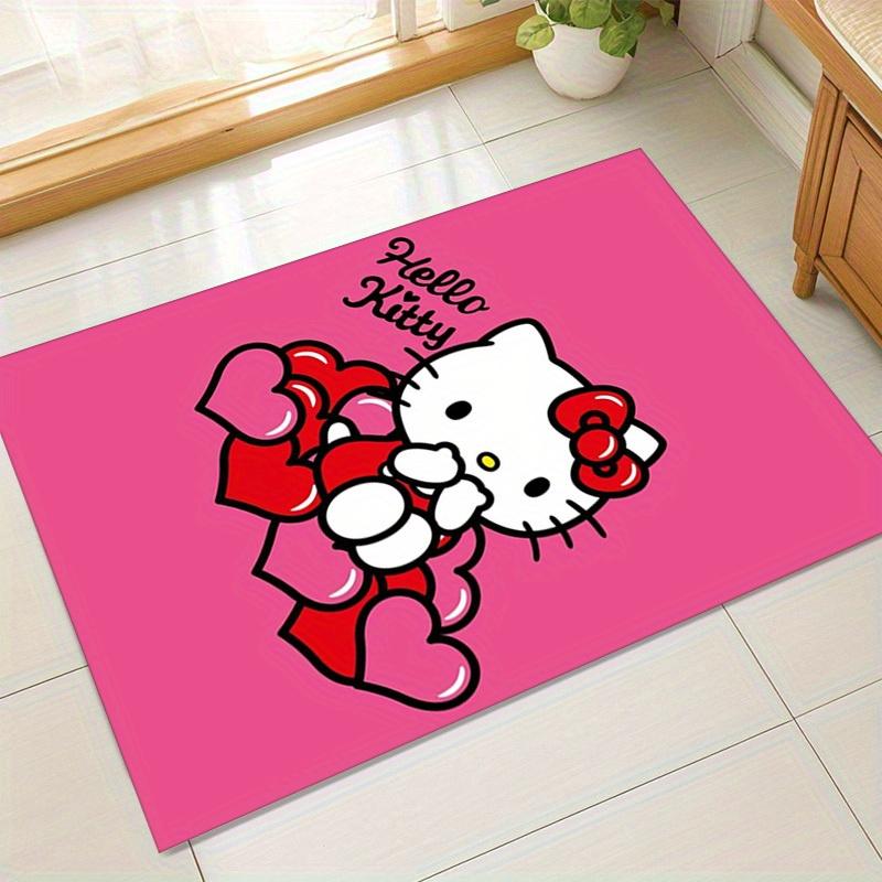 

1 шт. Коврик с узором в виде сердца Hello Kitty - Идеально подходит для домашнего декора, офисного ковра, использования на открытом воздухе или в качестве подарка!z2728 60cm by 90cm