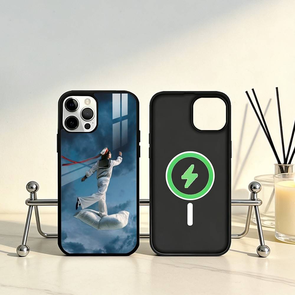 C-ConanS G-Gray Wishbone-s Phone Case For iPhone17,16,15,14,13,12,11 Plus,Pro Max Magnetic For Magsafe Wireless Charging