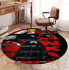 BLEACH Pattern Round Rug, Indoor/Outdoor Mat, for Picnic, Gameroom, Bedroom, Office, Living Room, Home Decor Carpet, Birthday Gift