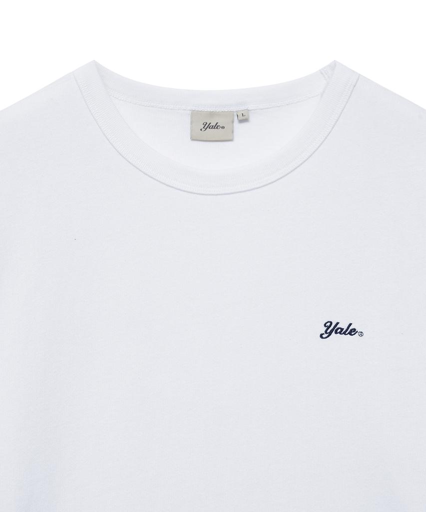 YALE [2Pack] Heavyweight Snell Logo Short Sleeve T-Shirt_White/Black