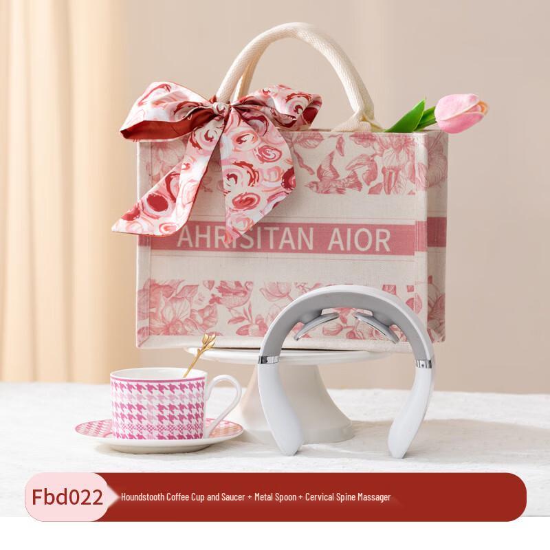 LIU Beauty Series Coffee Cup & Neck Massager Gift Set