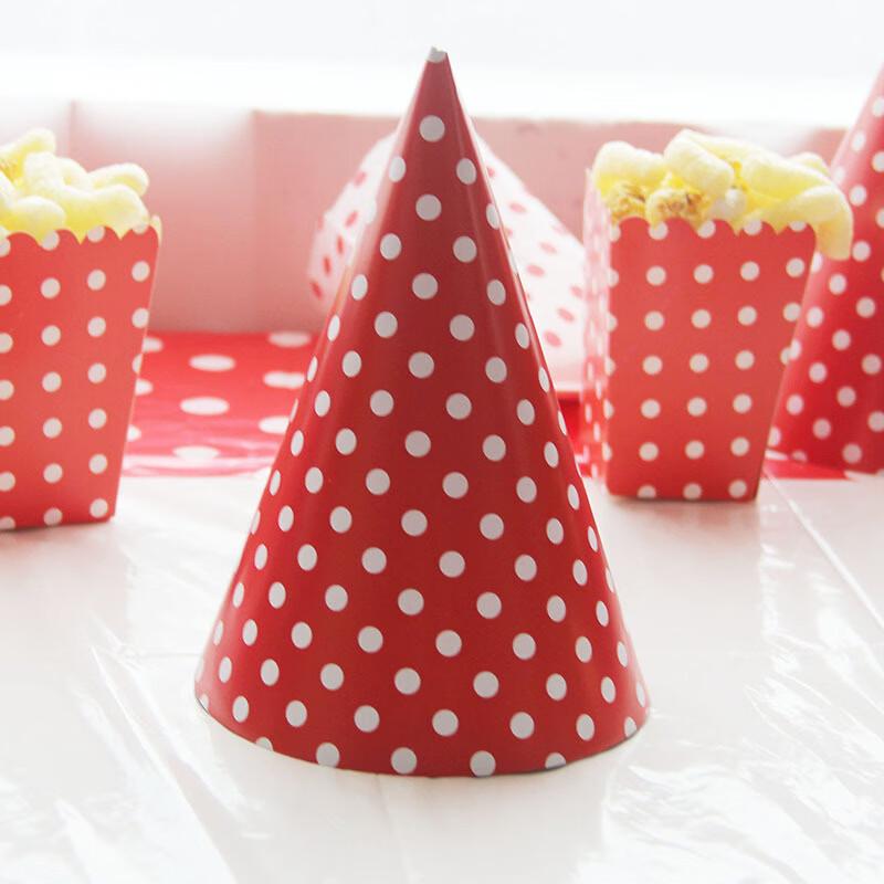 

OIMG Red Polka Dot Birthday Party Kit