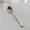 304 Stainless Steel Court Spoons Kitchen Food-grade Long-handled Round Spoons for Eating High-end and Exquisite Household Scoop
