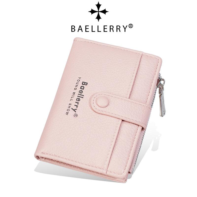 Baellerry Women Fashion Hasp Bi-fold Wallets Classic Design Coin Purse