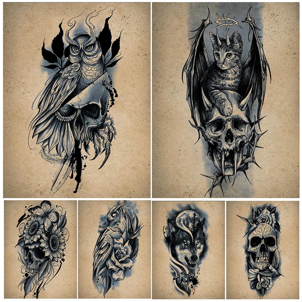 

Таинственное волшебное животное, настенное искусство, холст, тотем, печать плакатов, украшение для дома