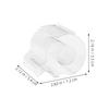 LALAFINA Tape Set of Transparent Acrylic Tape for Masking Tape and Cellophane Office Serrated Blade Cutter, 2, Dispenser, Stylish, Tape, Desktop,