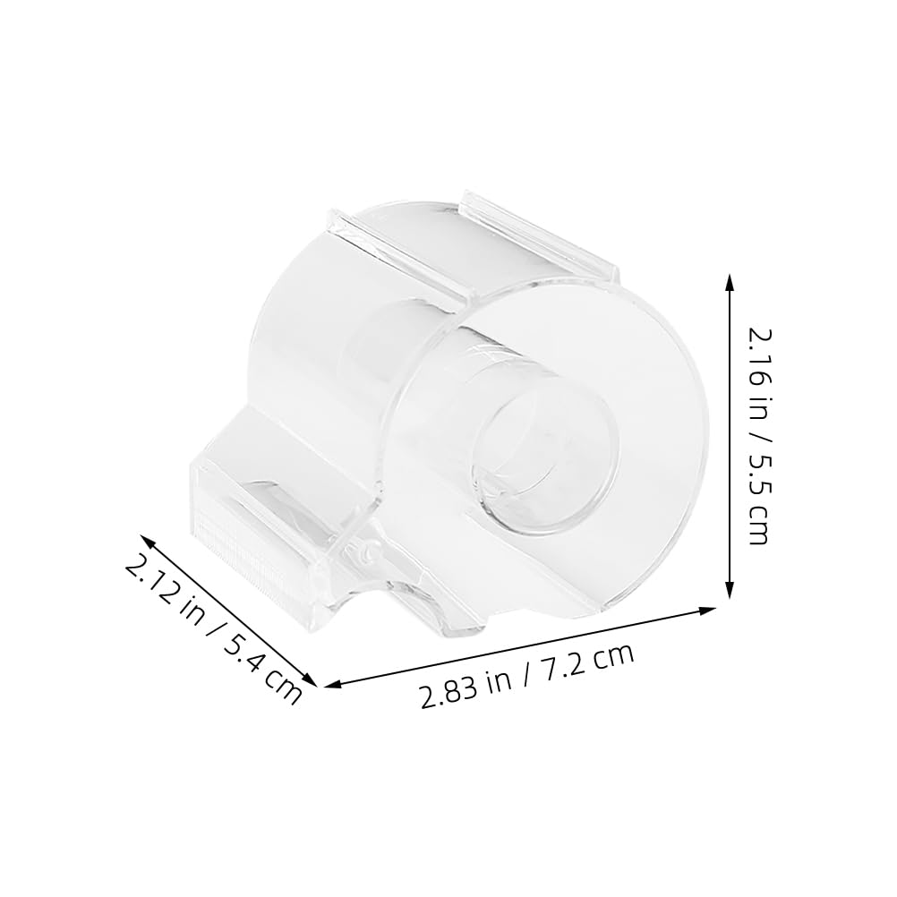 LALAFINA Tape Set of Transparent Acrylic Tape for Masking Tape and Cellophane Office Serrated Blade Cutter, 2, Dispenser, Stylish, Tape, Desktop,
