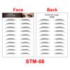 New Arrivals Water Transfer Girls Cosmetic Disposable Fake Temporary 4d Eye Brow Tattoo