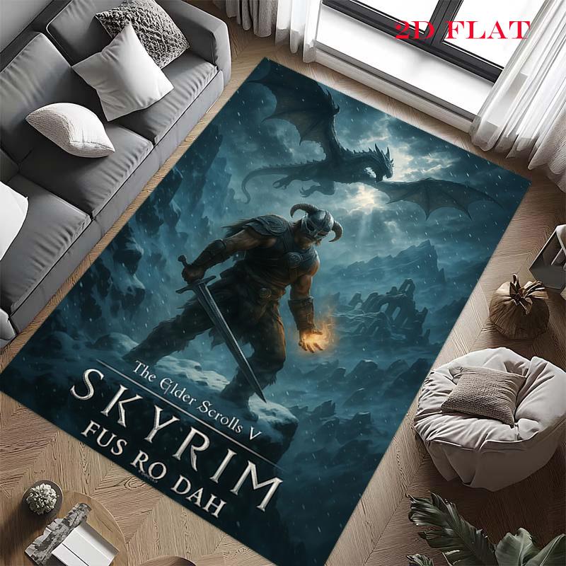 Tamriel Carpet Rug for Living Room Bedroom Home Sofa Decoration,Kids Play Nonslip Floor Mat