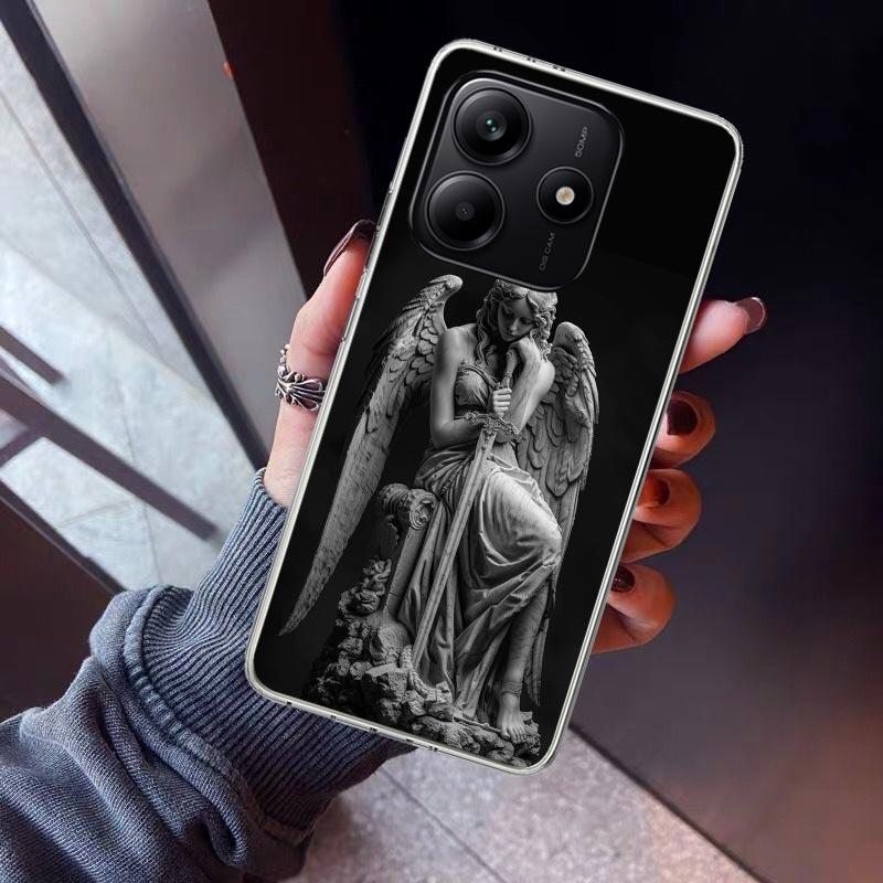 Erzengel Michael Handyhülle Für Xiaomi Redmi Note 15 14 14S 13 12S 12 Pro Plus 11S 11 10S 10 4G Cover 11E 11T 5G Druck Fundas R