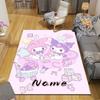 Custom 1Pc Hello Kitty Floral Background Rug Office Carpet Indoor Outdoor Entrance Doormat Nonslip Soft And Comfortable Living Room D2915315