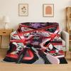 3D Cartoon H-Hazbin Hotel Charlie Flannel Blanket Soft Warm Throw Blanket for Bedroom Living Room Bed Travel Camping Picnic