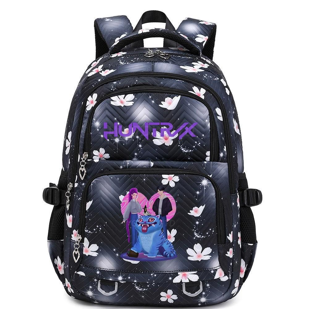 Peripheral printing large-capacity primary and secondary school schoolbags trendy backpacks lightweight and fashionable backpacks