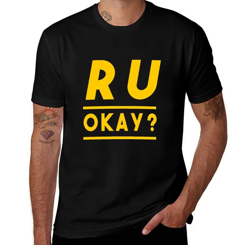 R U Okay Tshirt Plus Size Outdoor Casual Top