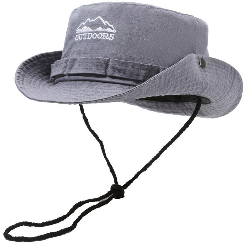 Summer Men Bucket Hat Outdoor UV Protection Wide Brim Breathable Panama Hunting Hiking Caps Fisherman Hats Beach Sunscreen Cap