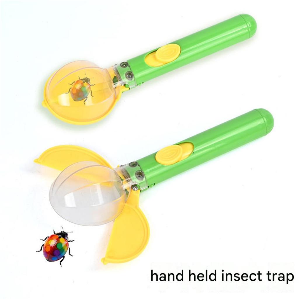 Kids Catcher Outdoor Exploration Toy Observation Container with Magnifying Lid (Color Varies)