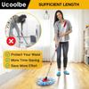 Spin Mop Replacement Head for O Cedar 2 Tank RinseClean, 4 Microfiber Mop Refill, 1 Scrub Brush, 1 Mop Stick, 1 Mops Base, Deep Cleaning