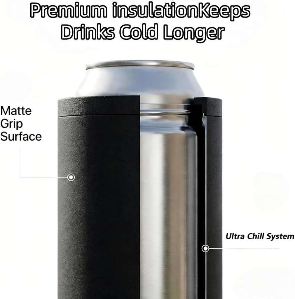 Double Tactical Reload Can Holder-Ultra Chill System, 2026 New Assault Tactical Insulation Sleeve, Slim Can Cooler Fits Two 12oz Beverage Cans