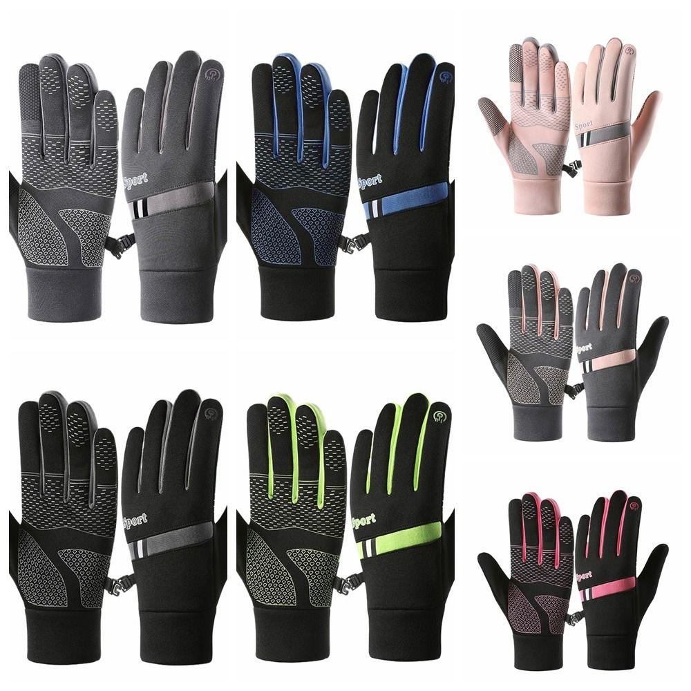 Lock Buckle Winter Cycling Gloves Warm Outdoor Gloves Mountaineering