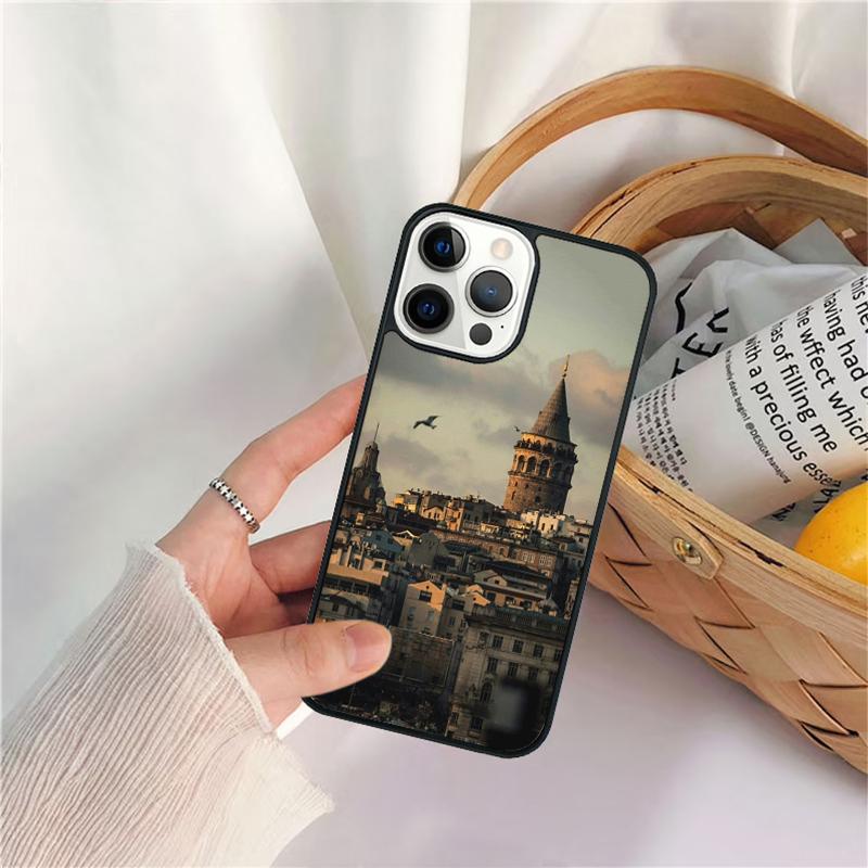 Turkey Istanbul Scenery Phone Case For iPhone 17 Air 16 15 14 11 12 13 Pro  MAX Plus Coque Cover Shell