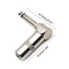 1/4" Audiostecker 6,35mm Stecker TRS Male 1/4 Zoll Stereo-Stecker Winkelstecker für Mischpult-Lautsprecherkabel Gitarrenkabel